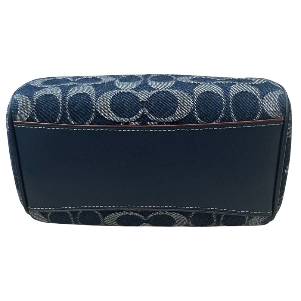 Coach Mini Rowan in Dark Denim with Cherry Charm - Picture 6 of 14